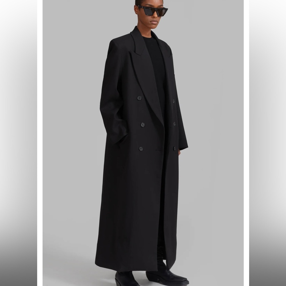 Frankie Shop Delphina Black Maxi Coat